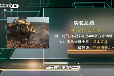 ca88SD90大马力推土机再次强势登陆中央电视台科教频路